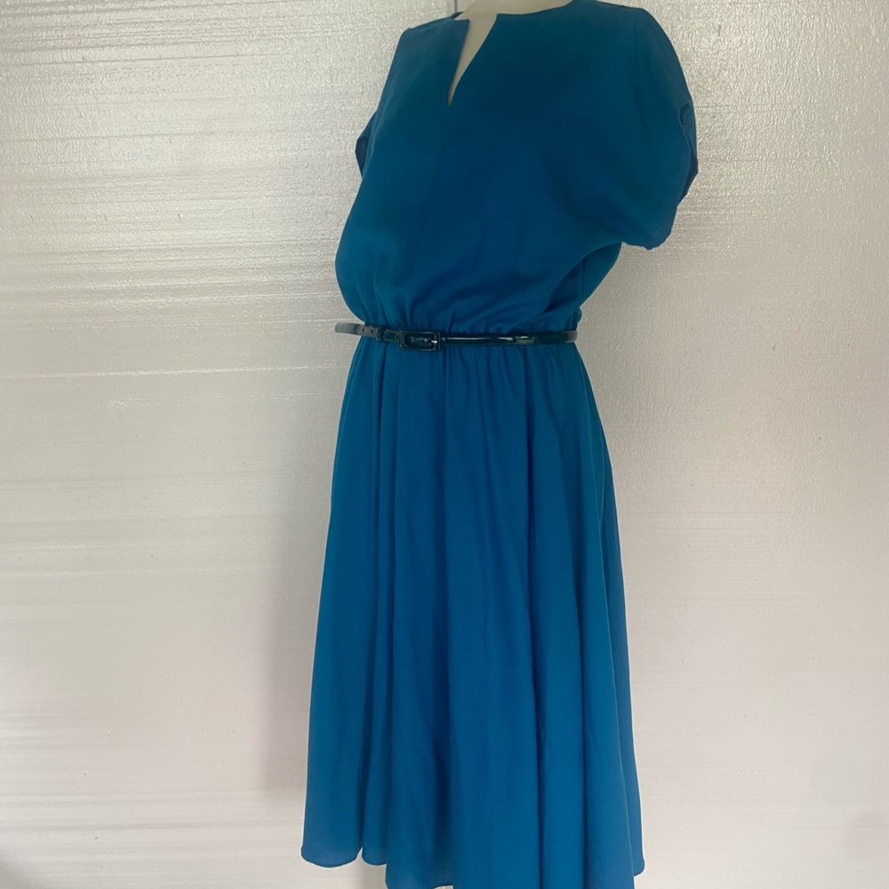 Vintage short sleeve blouson dress. Gr8 condition